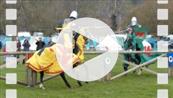 FZ013163 Welsh and Yellow knights jousting.mp4